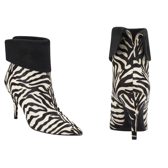 Marc Fisher LTD Fifily  Genuine Calf Hair Bootie - Picture 4 of 5